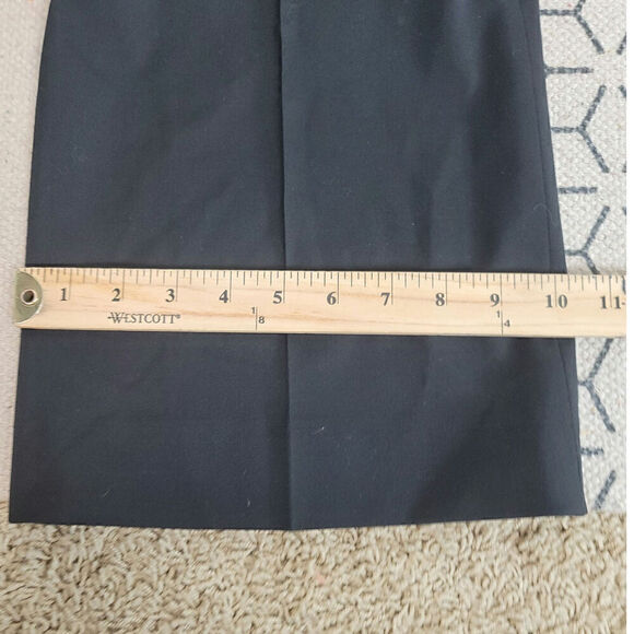 LAFAYETTE 148 NEW YORK MENSWEAR BLACK VIRGIN WOOL TROUSERS, SZ 12 - Picture 12 of 14